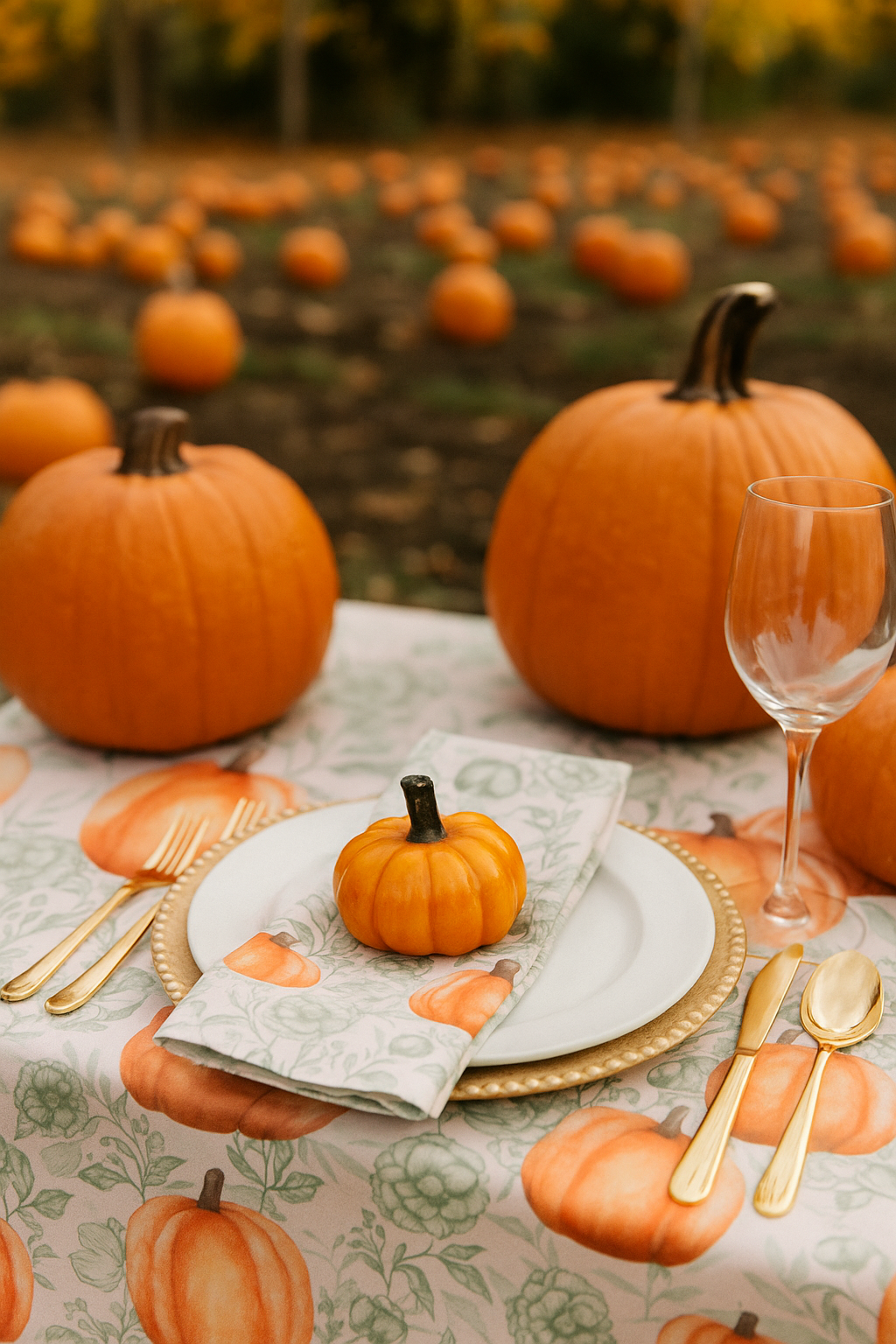 Mantel - Colección Navidad - thanksgiving calabazas