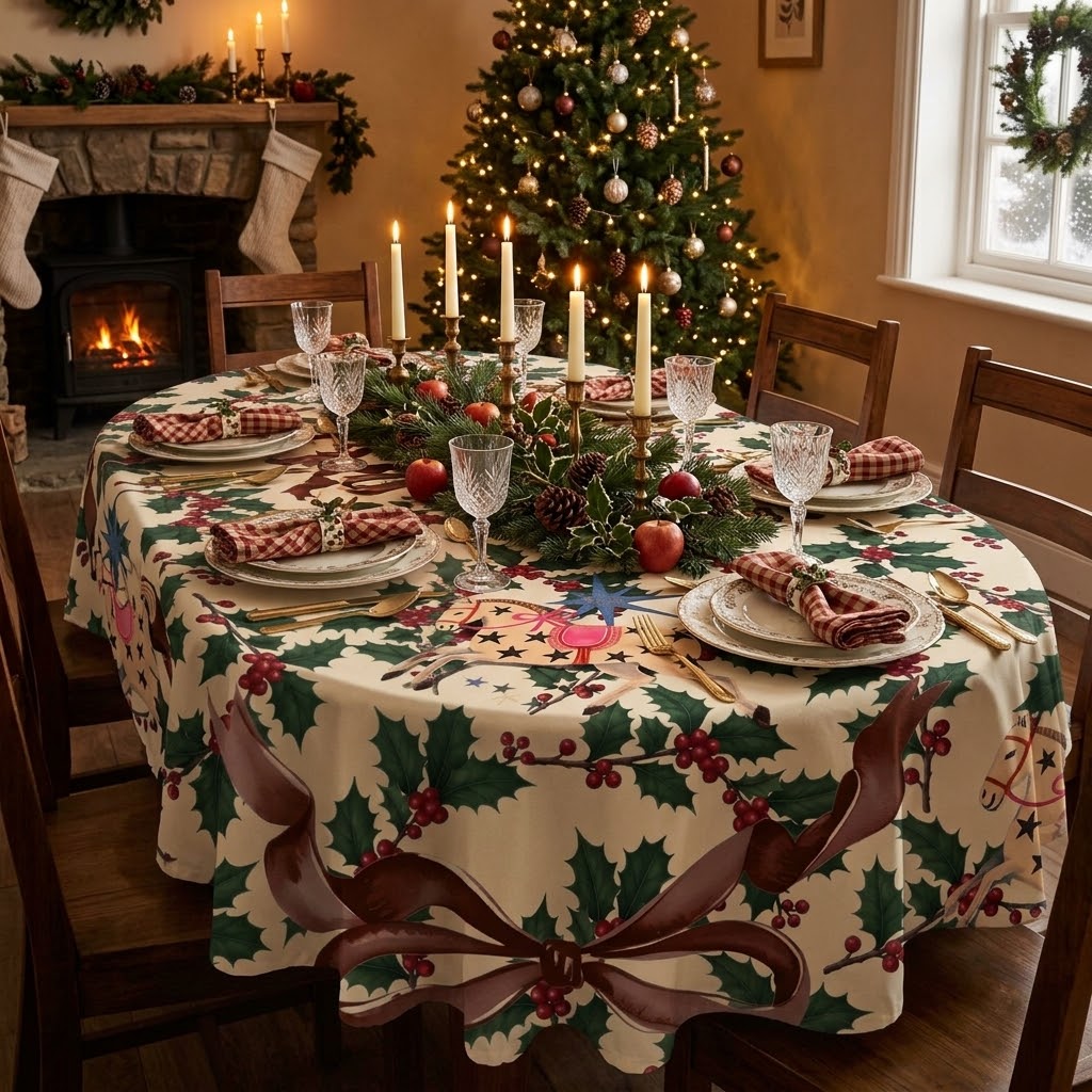 Mantel - Colección Navidad - caballitos
