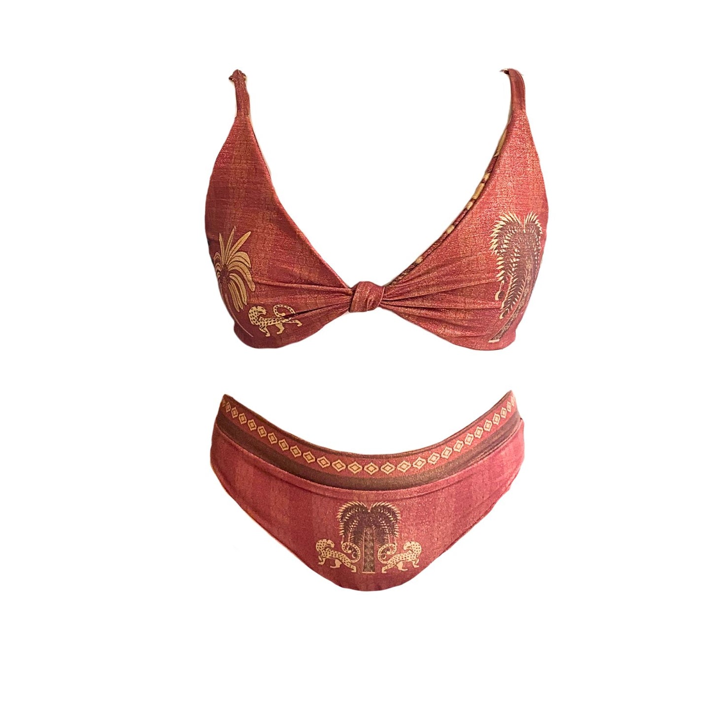 Colección bikinis- Top golden terracotta