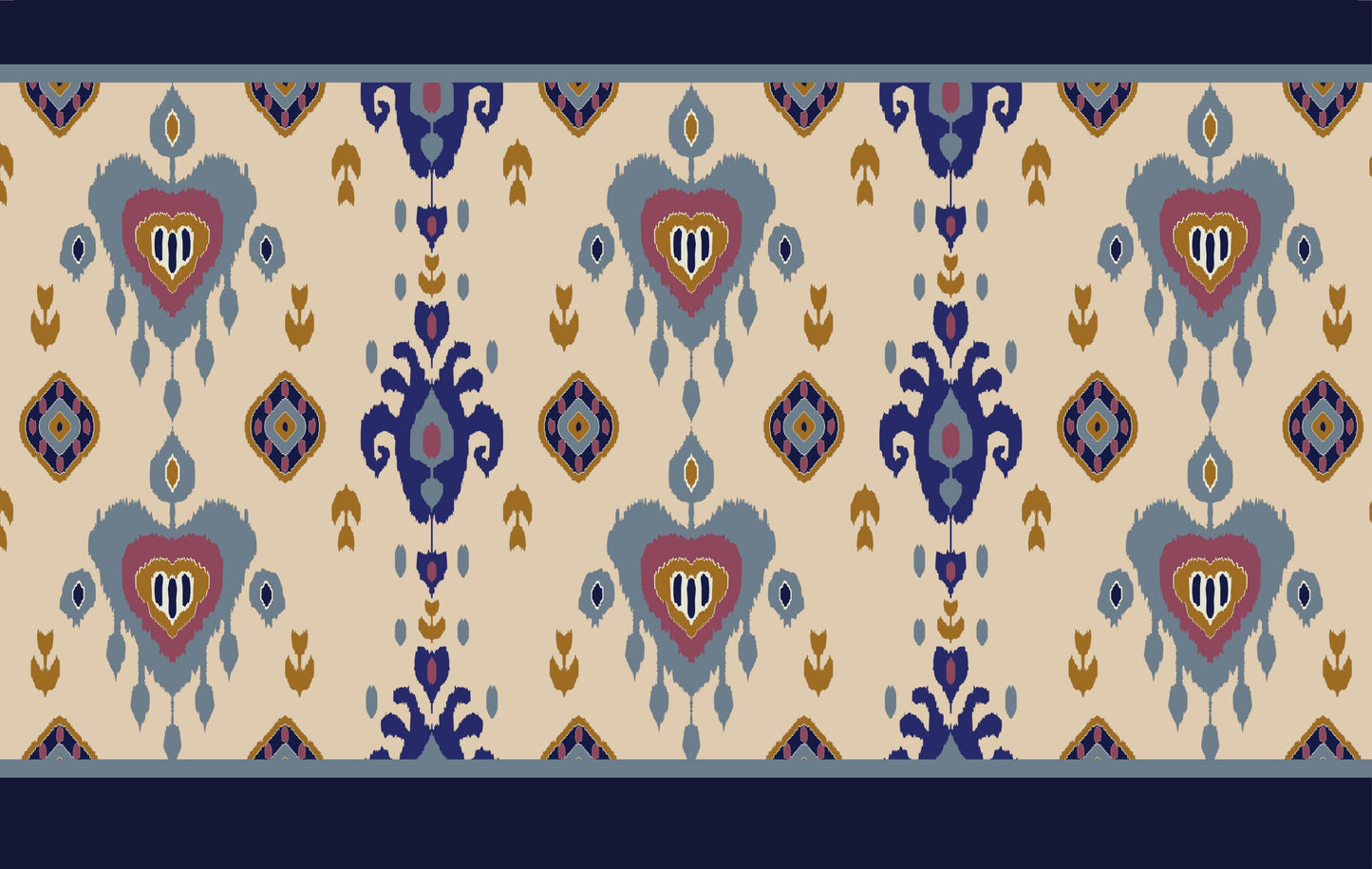Falda Ikat corazones
