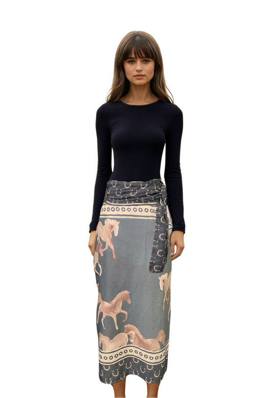 Falda ride degradado verde