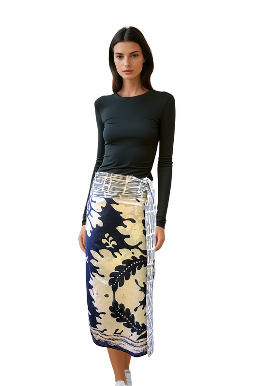 Falda texturas azules