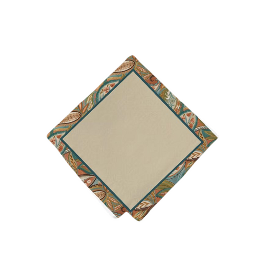 Servilleta -colección Home 2025- Día de la madre - Hojas azul y terracota