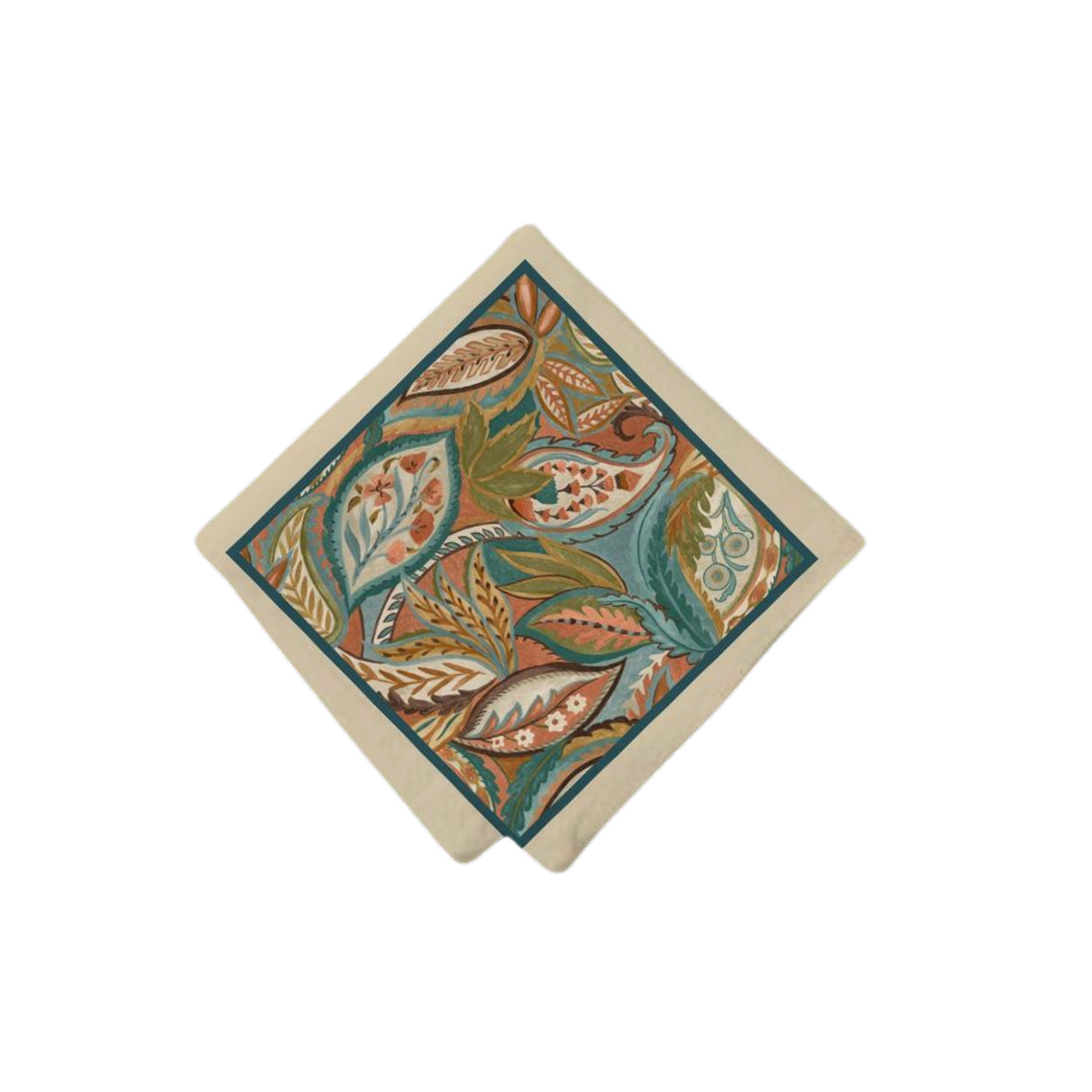 Servilleta -colección Home 2025- Día de la madre - Hojas azul y terracota