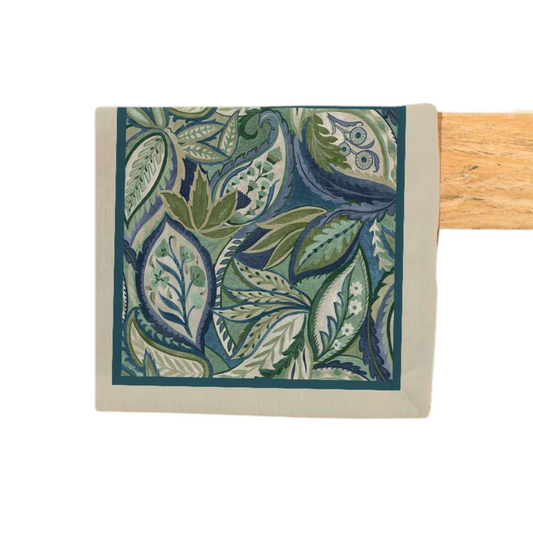 Camino de mesa - Colección Home 2025 - Día de la madre- Hojas azules