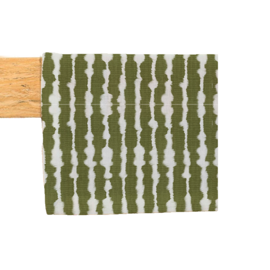 Camino de mesa -  Colección Home 2025 - Día de la madre- Líneas beige fondo verde