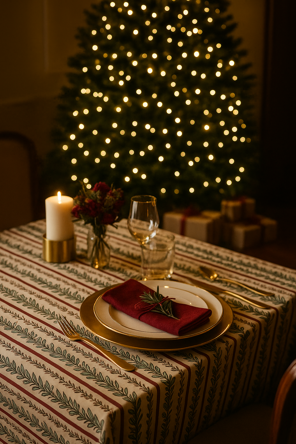 Mantel - Colección Navidad - hojas