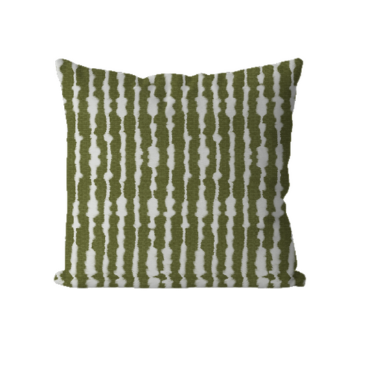 Cojin Colección home 2025-Día de la madre - Líneas beige fondo verde