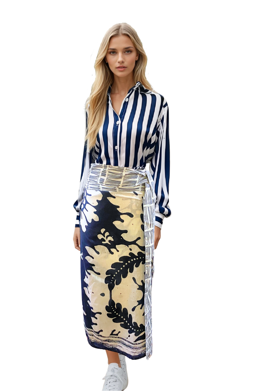 Colección blusas- Camisa rayas azules