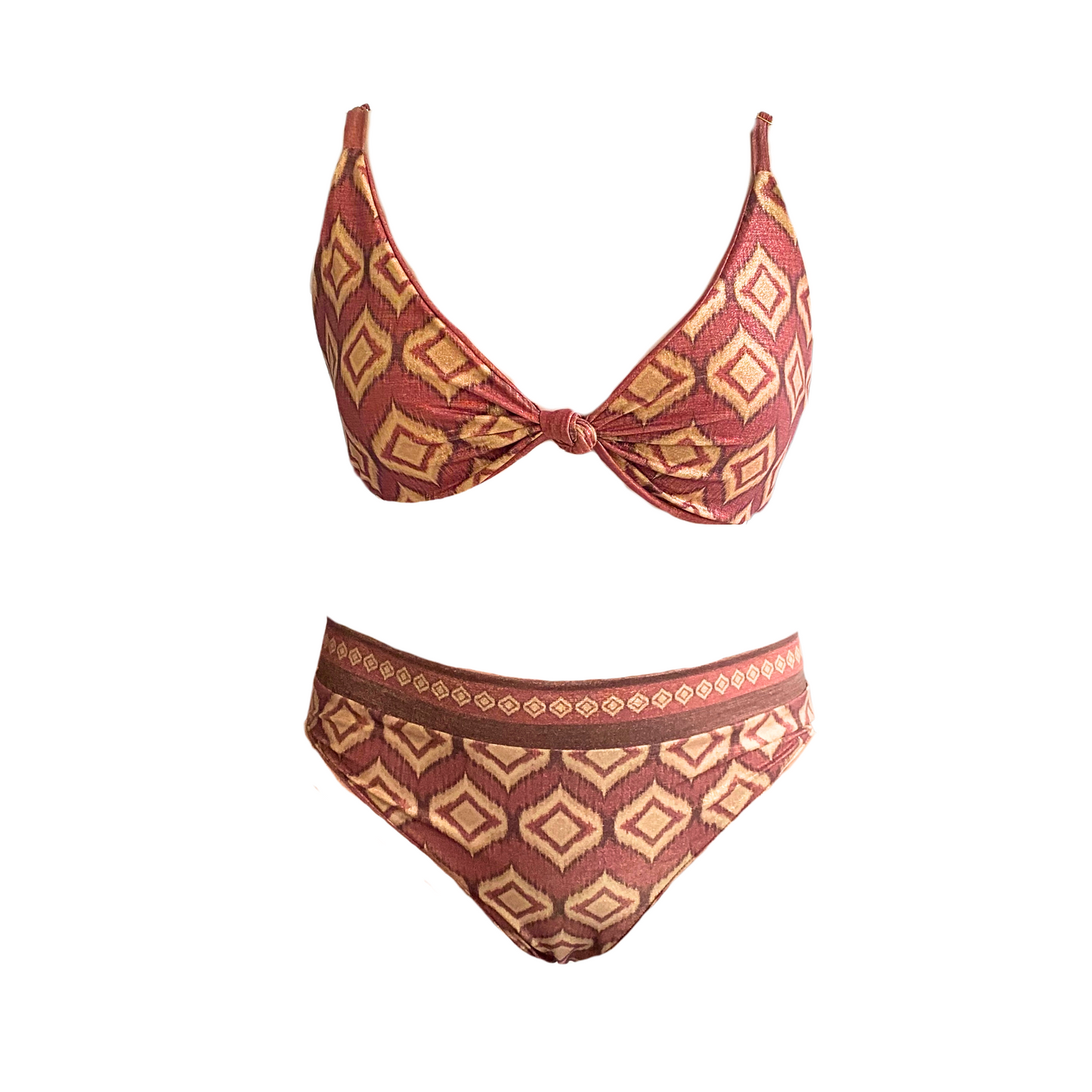 Colección bikinis- Top golden terracotta