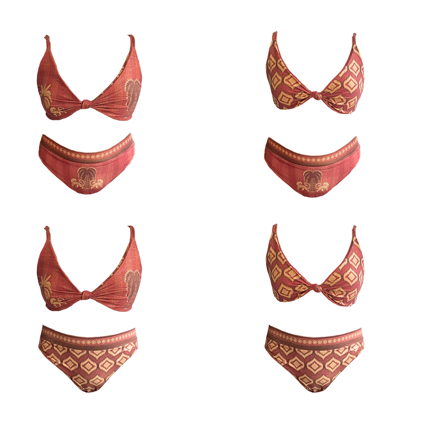 Colección bikinis- Top golden terracotta