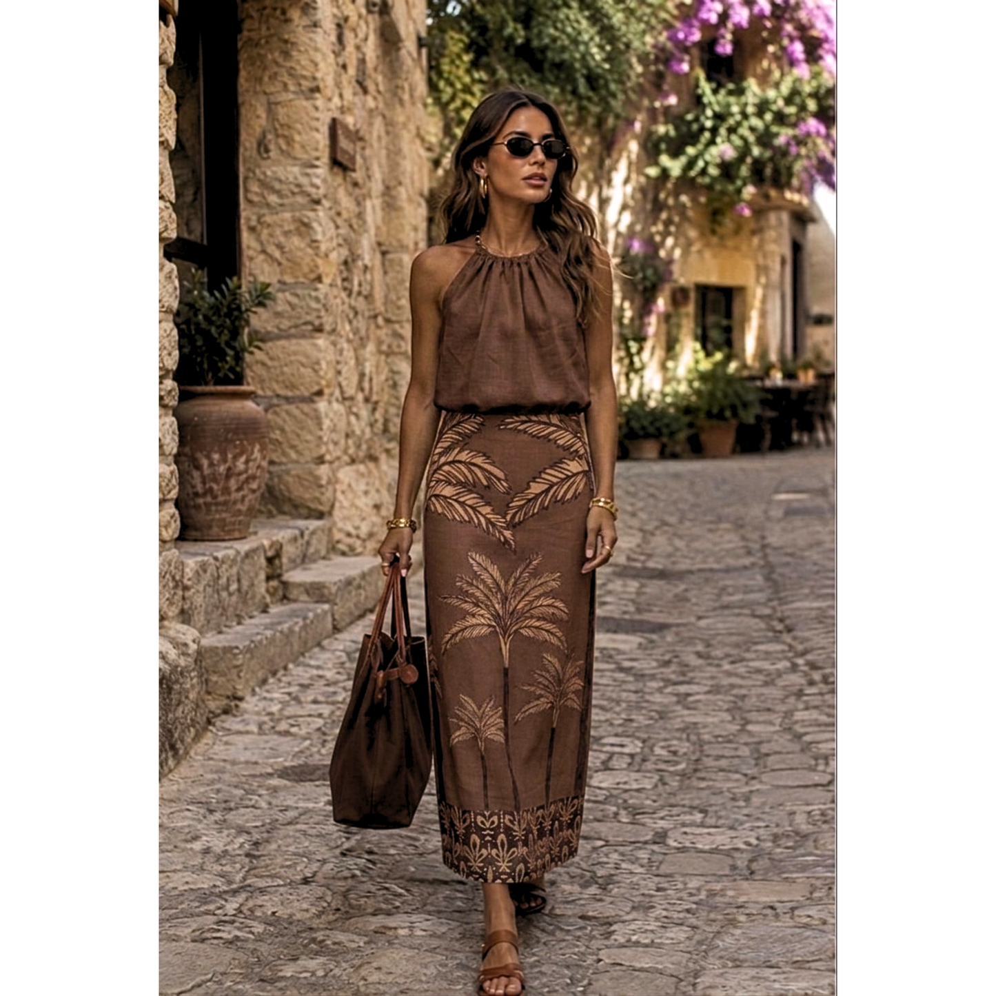 Colección vestidos- conjunto blusa doble faz