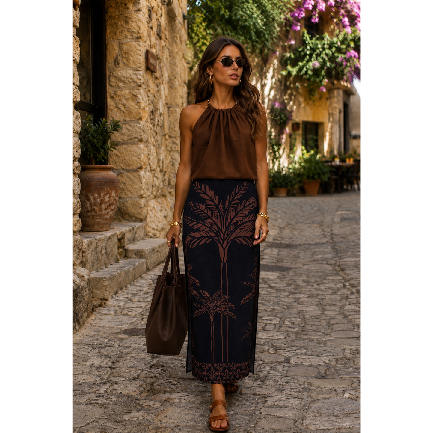 Colección vestidos- conjunto blusa doble faz
