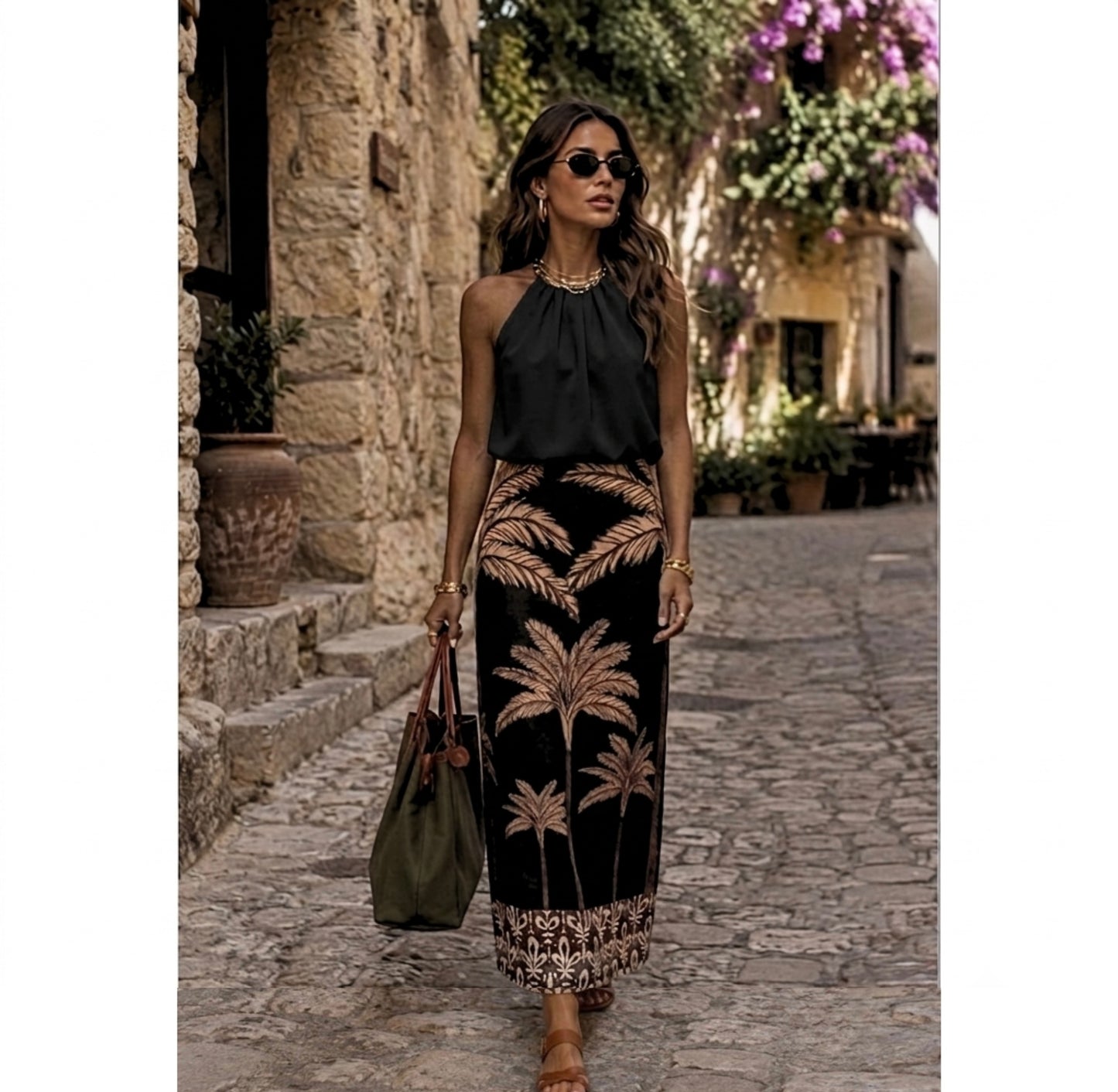 Colección vestidos- conjunto blusa doble faz