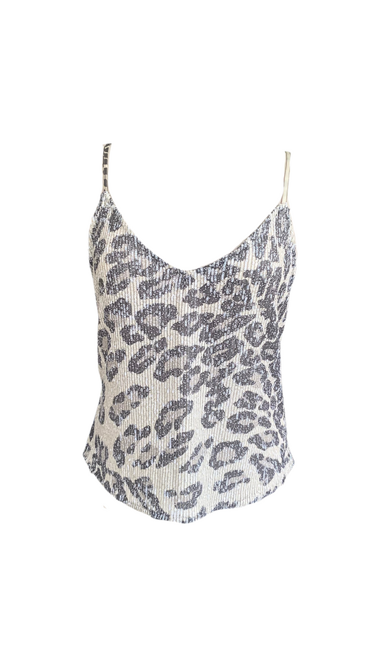 Colección blusas- Blusa lentejuelas animal print