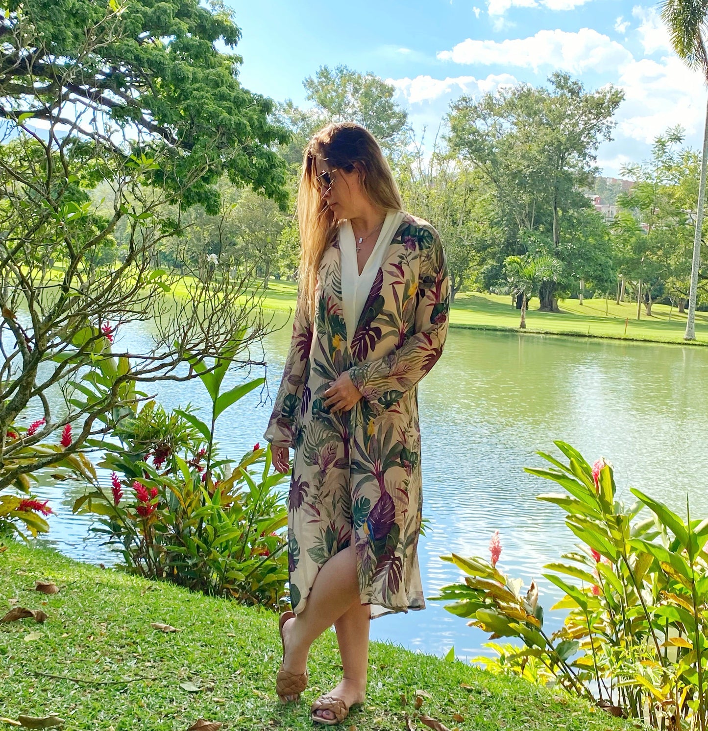 kimono loros uva