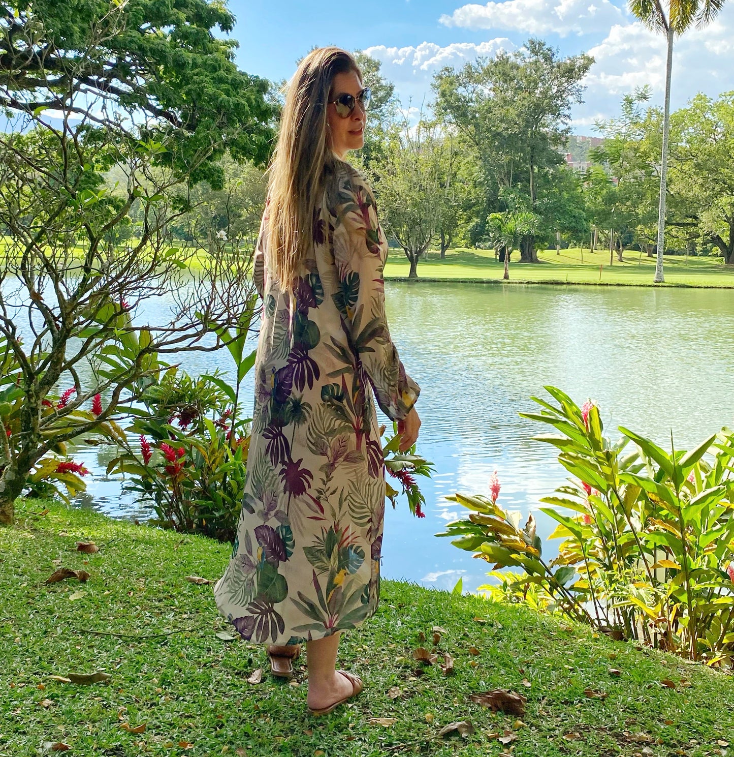 kimono loros uva