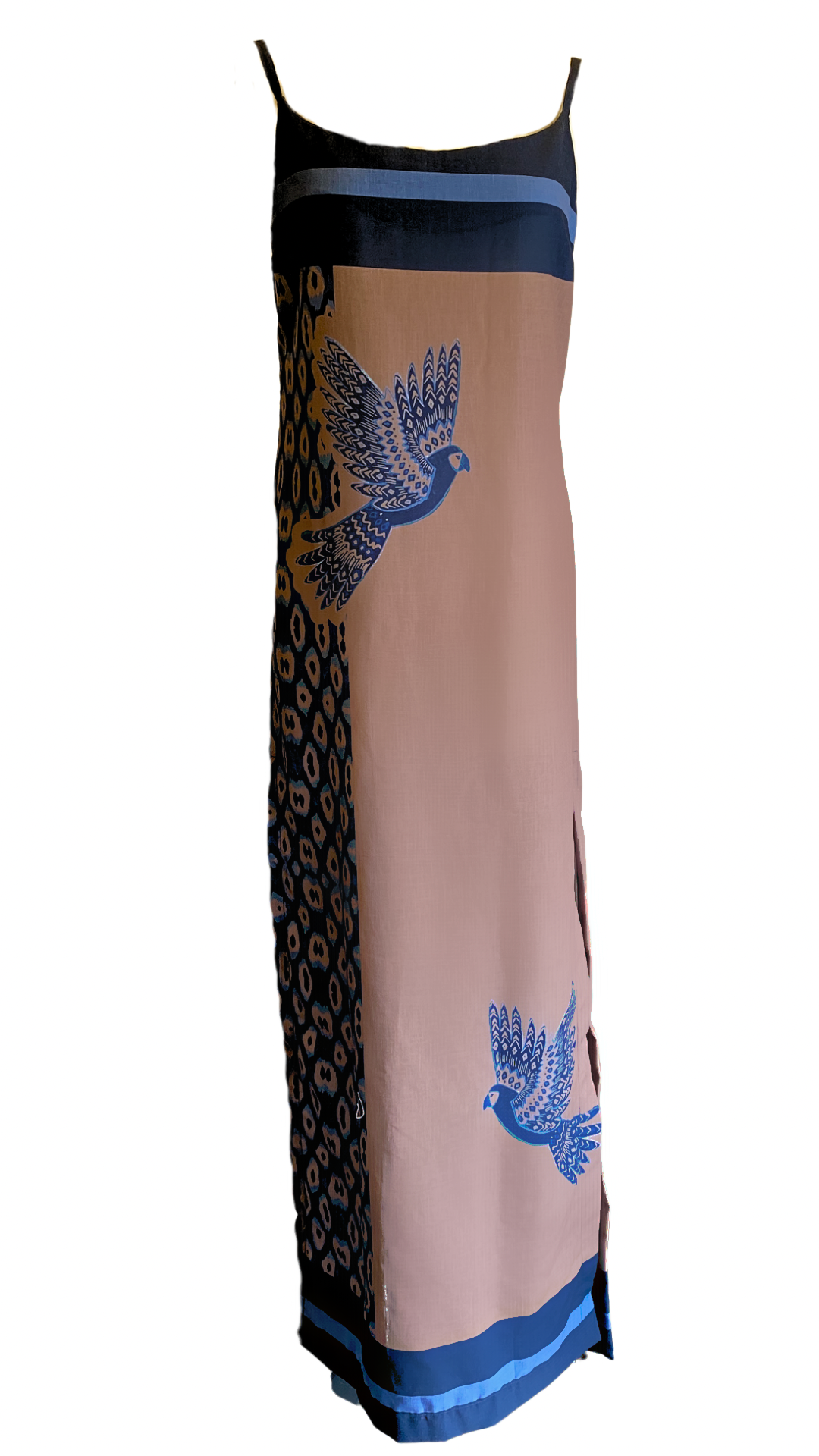 Colección Looks- vestido y blusa loros azules