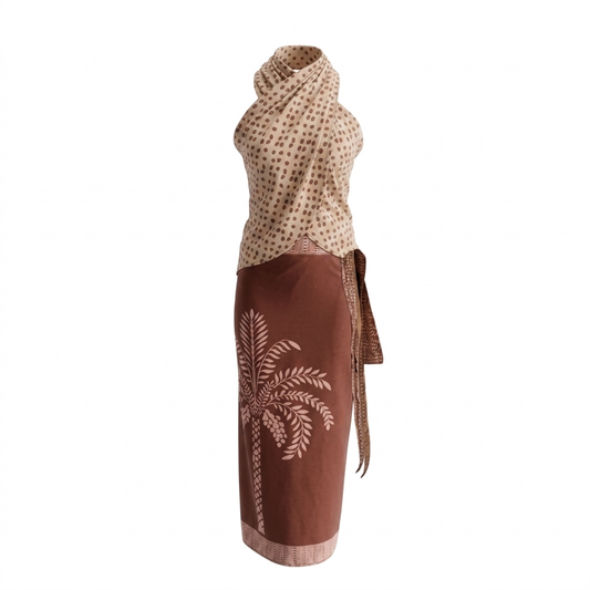 Colección vestidos- blusa doble faz puntos