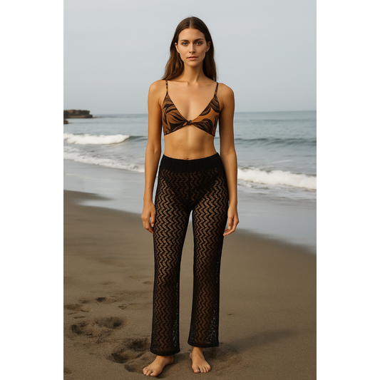 Colección salidas de baño-  pantalón negro