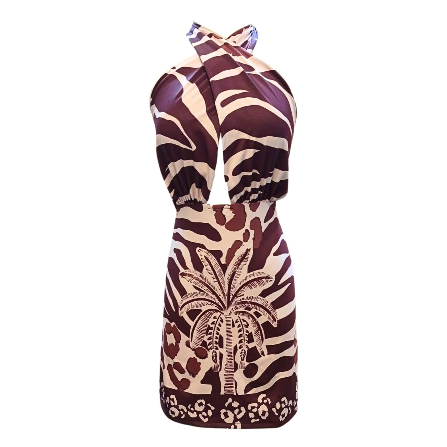 Colección vestidos- mini vestido animal print