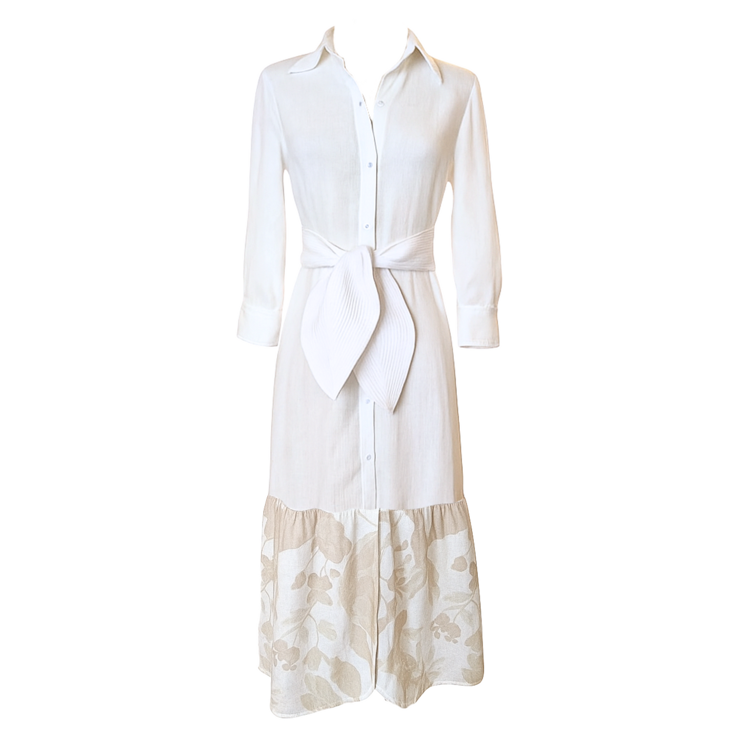 Colección vestidos- vestido en lino con correa