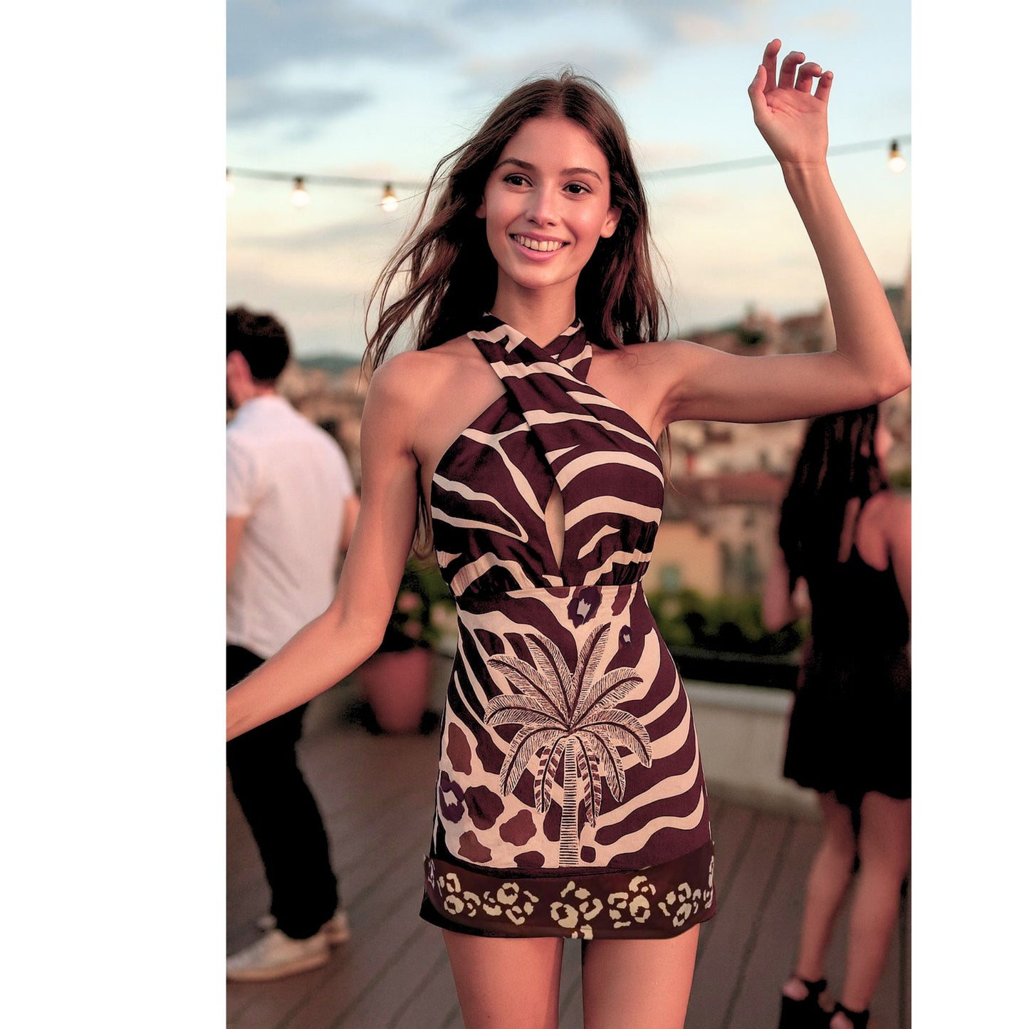 Colección vestidos- mini vestido animal print