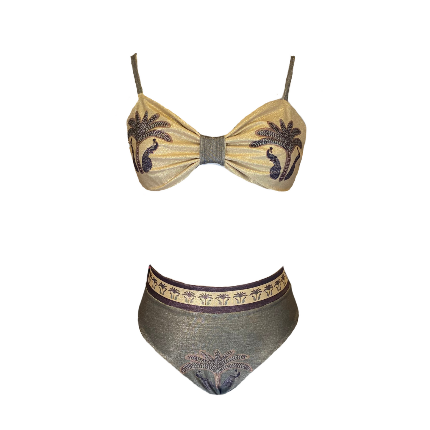 Colección bikinis- Bikini completo pavos reales