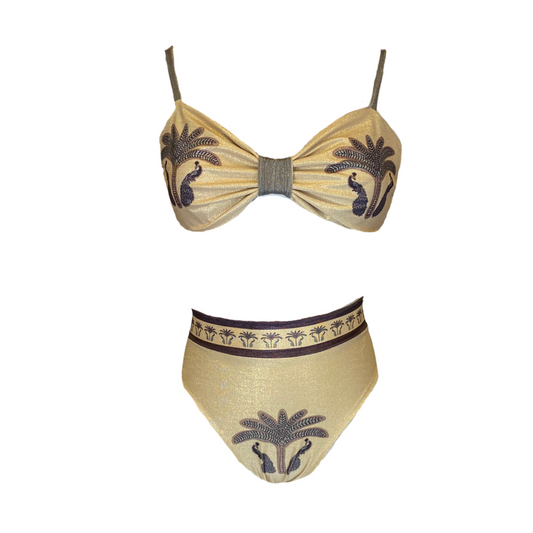 Colección bikinis- Bikini completo pavos reales