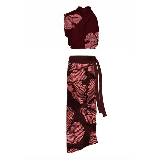 Colección Looks- falda y blusa pétalos