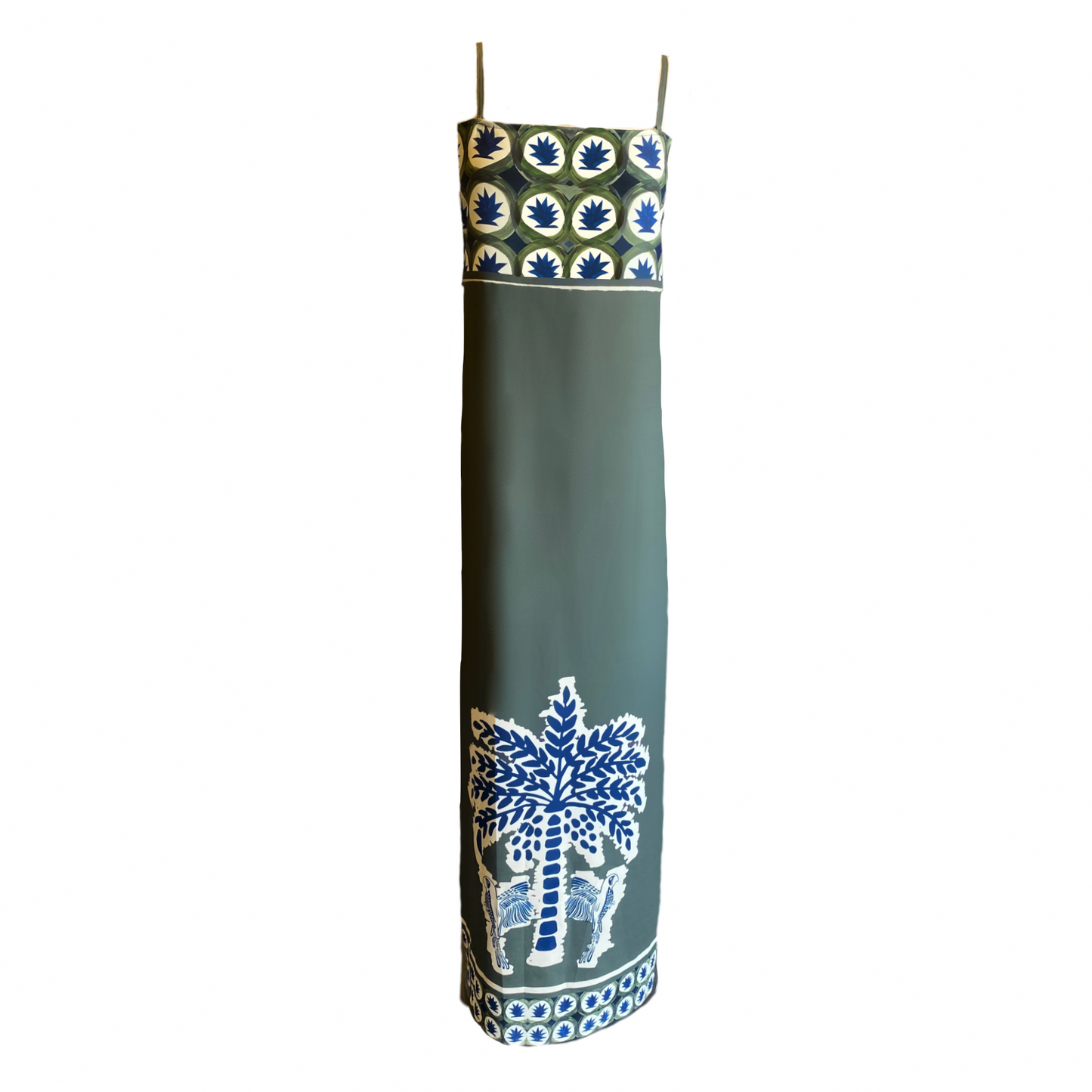 Colección vestidos- vestido verde tiras removibles