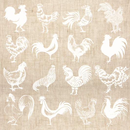 Colección Banco de Imágenes - Gallinas/ Gallos